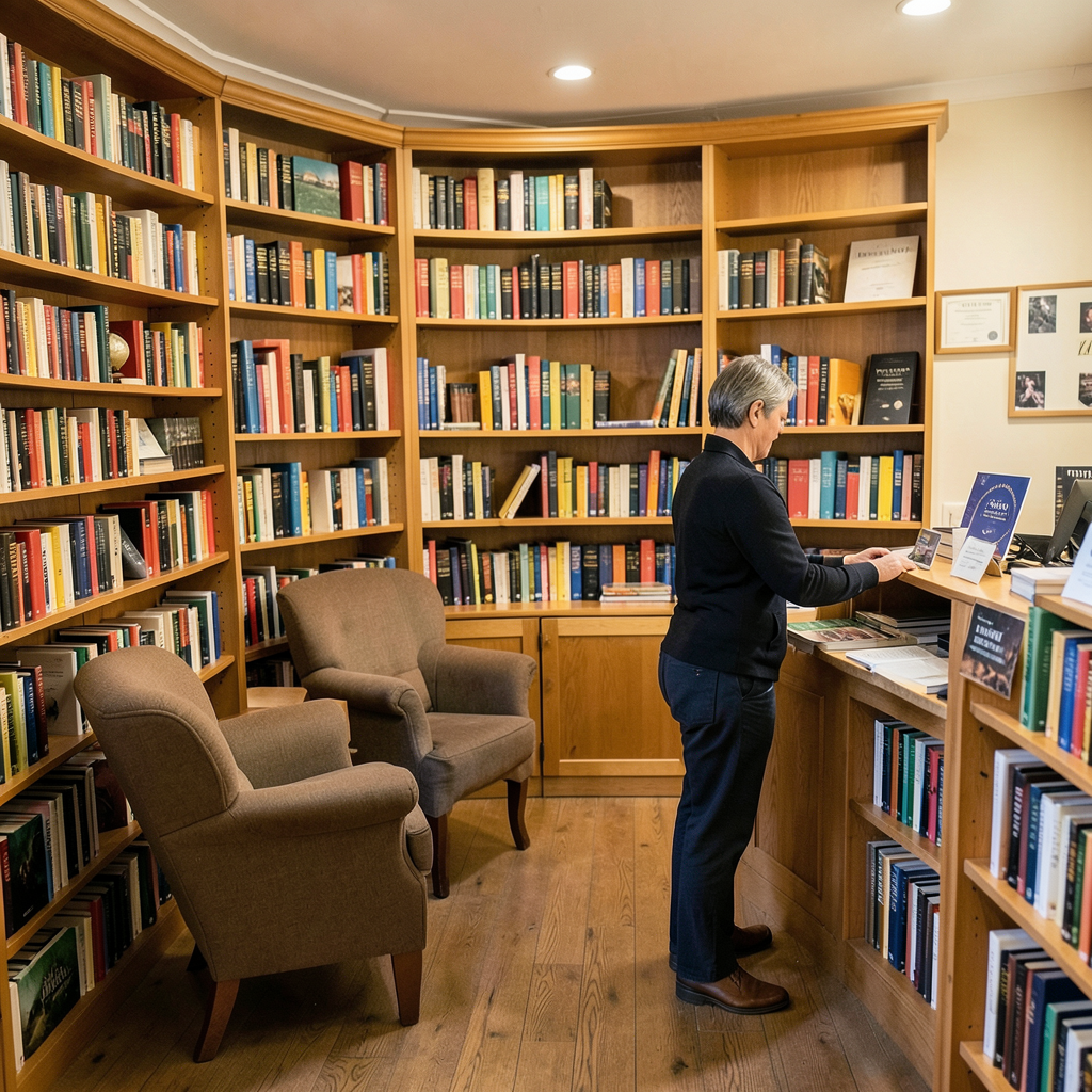 Mystery author helps secure £1,000 award for Farsley bookshop